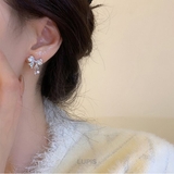 【S925ポスト】シャイニングリボンピアス | LUPIS | 詳細画像5