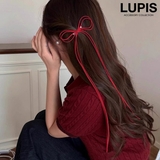 スエードロングリボンヘアクリップ | LUPIS | 詳細画像1 