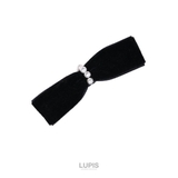 ≪1個入り≫ベロア調リボンヘアクリップ | LUPIS | 詳細画像4 