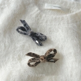 ≪1個入り≫レオパード柄シャギーリボンヘアクリップ | LUPIS | 詳細画像3 