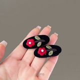 ≪1個入り≫刺繍フラワーミニヘアクリップ | LUPIS | 詳細画像2