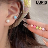 【S925ポスト】パステルカラーボールピアスセット | LUPIS | 詳細画像1 