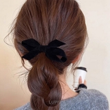 ≪1個入り≫ベロアリボンヘアクリップ | LUPIS | 詳細画像5 