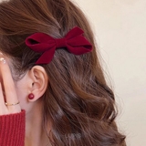 ≪1個入り≫ベロアリボンヘアクリップ | LUPIS | 詳細画像6 