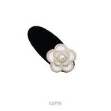 エレガントフラワーベロア調ミニヘアクリップ | LUPIS | 詳細画像2 