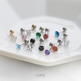 【16G】カラーストーンストレートバーベルボディピアス | LUPIS | 詳細画像5 