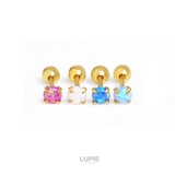 ≪16G≫オーロラカラーストーンストレートバーベルボディピアス | LUPIS | 詳細画像3 