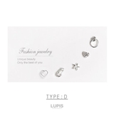 D | ワンポイントピアスセット【極小 片耳用 セットピアス】 | LUPIS