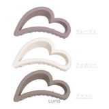 マットカラーハートバンスクリップ 【ヘアクリップ バンスクリップ | LUPIS | 詳細画像3 