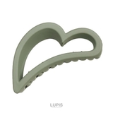 グリーン | マットカラーハートバンスクリップ 【ヘアクリップ バンスクリップ | LUPIS