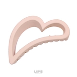 ピンクベージュ | マットカラーハートバンスクリップ 【ヘアクリップ バンスクリップ | LUPIS