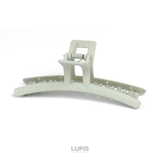 グリーン | マットカラーシンプルラインバンスクリップ【大きめ ヘアアクセサリー】 | LUPIS