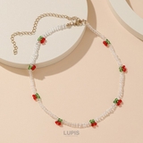 チェリービーズネックレス 【ネックレス ビーズ | LUPIS | 詳細画像2 