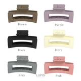 マットカラーレクタングルバンスクリップ【ヘアアクセサリー】 | LUPIS | 詳細画像6 