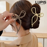 マットカラーリボンバンスクリップ【ヘアアクセサリー】 | LUPIS | 詳細画像1 