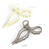マットカラーリボンバンスクリップ【ヘアアクセサリー】 | LUPIS | 詳細画像5 