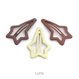 マットカラーハート×スターぱっちんヘアピンセット | LUPIS | 詳細画像3 