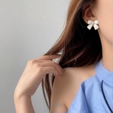 マットカラーリボンイヤリング【クリップ式】 | LUPIS | 詳細画像2 