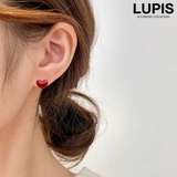 シンプルハートピアス【S925ポスト】 | LUPIS | 詳細画像1 