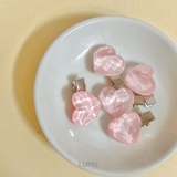 ≪1個入≫ハート×ピーチミニヘアクリップ | LUPIS | 詳細画像3 