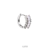 ≪1個入/片耳用≫スクエアカットビジューフープピアス | LUPIS | 詳細画像3 