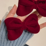 ベロア調ボリュームリボンヘアクリップ | LUPIS | 詳細画像1 