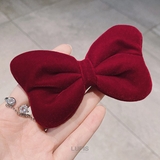 ベロア調ボリュームリボンヘアクリップ | LUPIS | 詳細画像2 