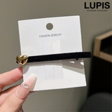 メタルハートベロア調ヘアクリップ | LUPIS | 詳細画像1 