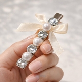 パール×ビジューリボンヘアクリップ | LUPIS | 詳細画像2 