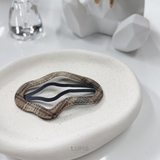 ニュアンスラインチェック柄ぱっちんヘアピン | LUPIS | 詳細画像2 