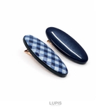 【2種セット】チェック柄×プレーンヘアクリップセット | LUPIS | 詳細画像3