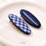 【2種セット】チェック柄×プレーンヘアクリップセット | LUPIS | 詳細画像5