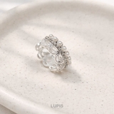 ≪1個入/片耳用≫ラグジュアリーレースフープピアス | LUPIS | 詳細画像2 