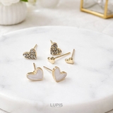 【3ペアセット】ニュアンスハートピアスセット | LUPIS | 詳細画像3 