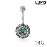 【14G】エスニックシルバーバナナバーベルボディピアス | LUPIS | 詳細画像1