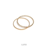 【2点セット】ツイスト×シンプルラインゴールドリングセット | LUPIS | 詳細画像3