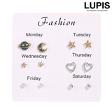 ギャラクシーパールハートピアスセット【小ぶり セットピアス】 | LUPIS | 詳細画像1