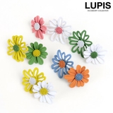 バイカラーフラワーピアス【S925ポスト】 | LUPIS | 詳細画像1