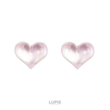ピンク | クリアカラープチハートピアス【小さめ S925ポスト】 | LUPIS