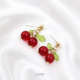 【S925ポスト】チェリーピアス | LUPIS | 詳細画像6 