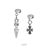 ≪1個入/片耳用≫クロス×スパイクアンティークピアス | LUPIS | 詳細画像5 