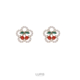 【S925ポスト】チェリー×パールフラワーピアス | LUPIS | 詳細画像6 