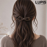 レザー調リボンバナナクリップ | LUPIS | 詳細画像1 