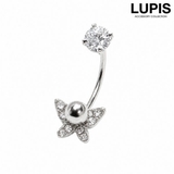 ≪1個入/片耳用≫バタフライチャームピアス | LUPIS | 詳細画像1 
