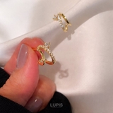 【S925ポスト】シャイニングダブルラインフープピアス | LUPIS | 詳細画像3 