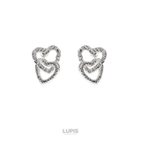 【S925ポスト】2連ハートピアス | LUPIS | 詳細画像2