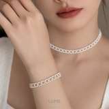 レース編みパールチョーカーネックレス | LUPIS | 詳細画像3