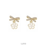 【S925ポスト】リボン×フラワーピアス | LUPIS | 詳細画像3