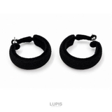 【S925ポスト】ベロア調ワイドフープピアス | LUPIS | 詳細画像3