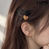 ファブリックハートぱっちんヘアピン | LUPIS | 詳細画像1